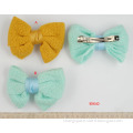 2014 new style metal hair clip with fabric bow